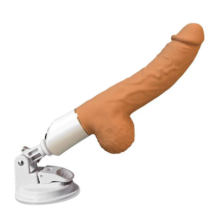 Mini Portable Sex Machine with Heating Dildo Vibrator (Remote Control)