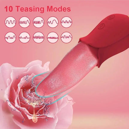 Rose Tongue Licking Vibrator