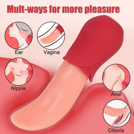 Rose Tongue Licking Vibrator