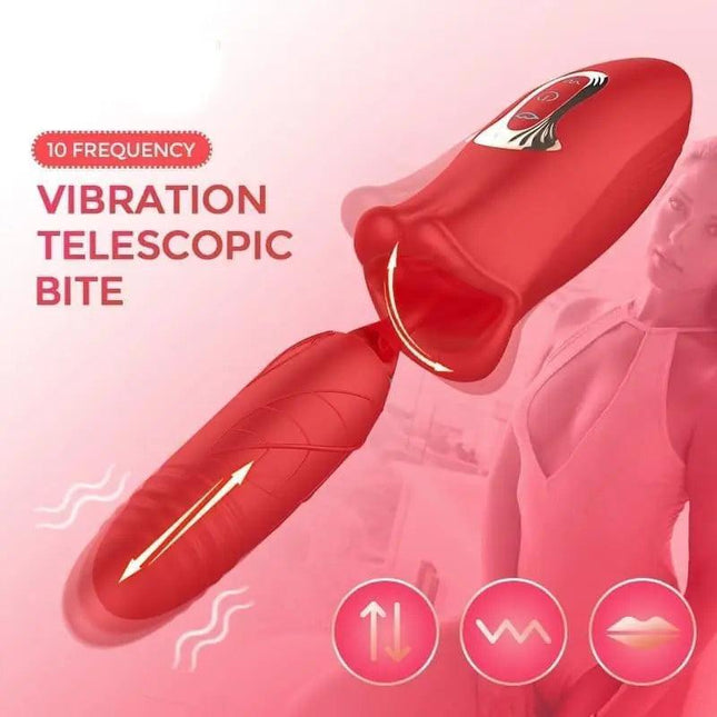 Rose Clit Stimulator & Telescopic Vibrator