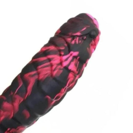 SCALY 7 INCH DILDO WITH BALLS AND SUCTION CUP