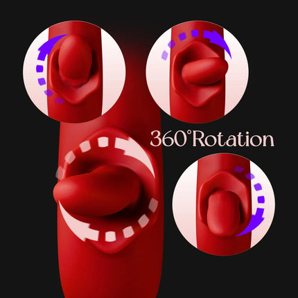 10 Tongue Licking & 9 Thrusting G Spot Vibrator