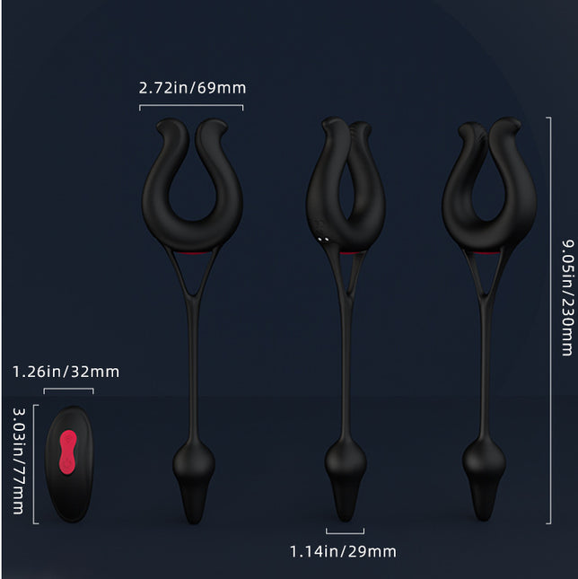 Remote Control Cock Ring With Anal Stimulation