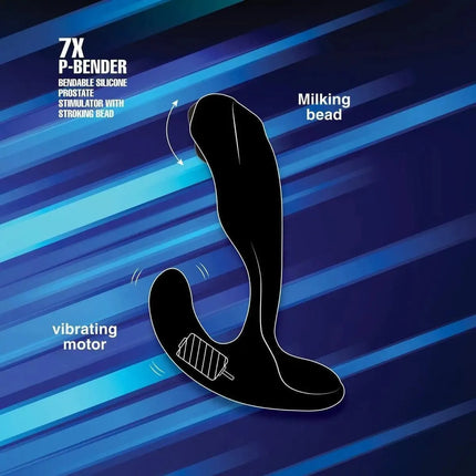 7X Bendable Prostate Stimulator with Stroking Bead - SIKXTOA