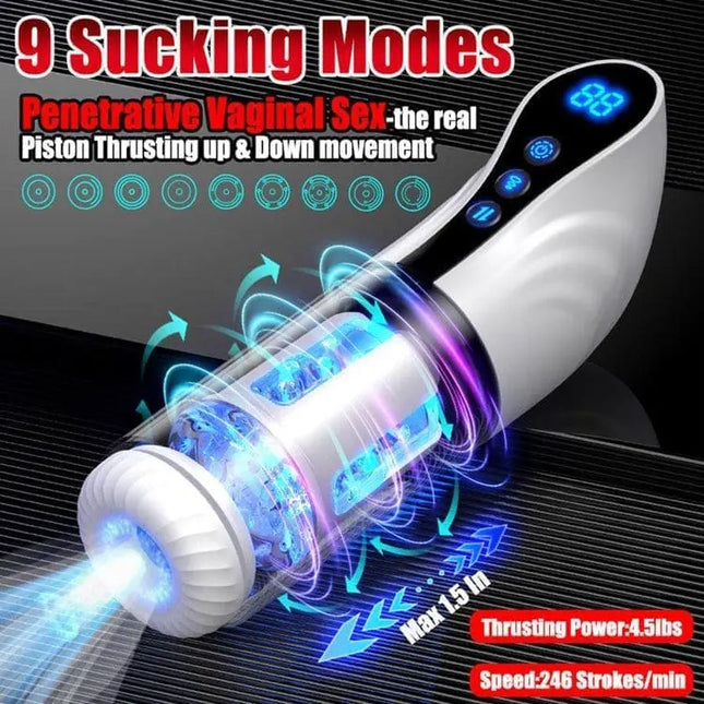 Auto Stroker 9 Sucking Rotating Thrusting Deep Insertion - SIKXTOA