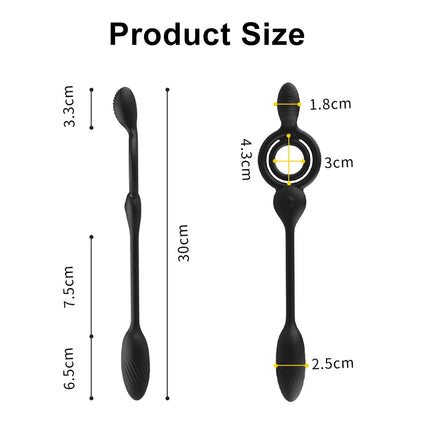 Wireless Remote Control Double Penis Rings Vibrating Egg For Couples