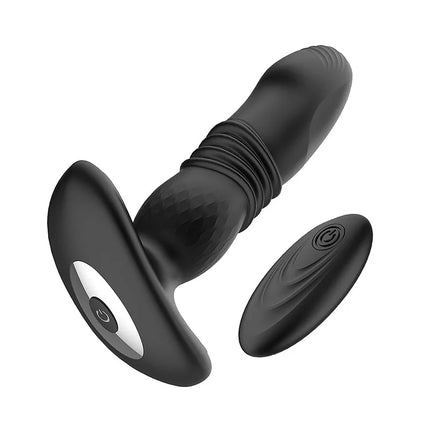 Prostate Thrusting Vibration Butt Plug with Remote Control