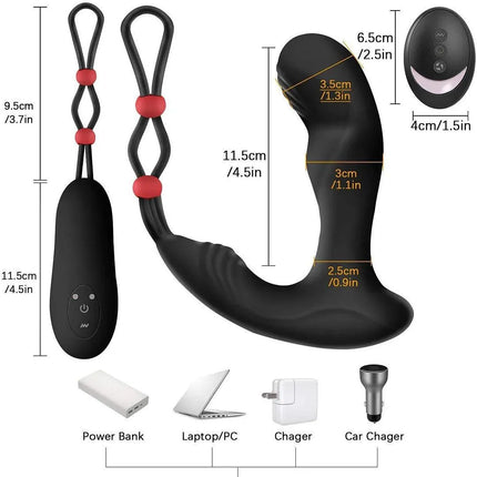 Anal Plug Remote Control Prostate Massager With 9-frequency Vibrating