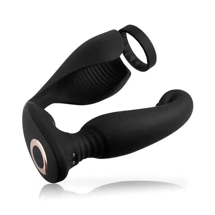 Versatile Vibrating Remote Control Cock Ring Butt Plug Prostate Massager - SIKXTOA