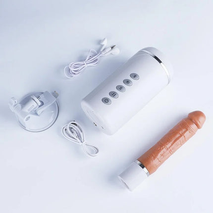 11.4-Inch 6-Frequency 3-Speed Telescoping Voice Dildo