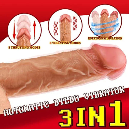 Thrusting Dildo Vibrator Sex Toy