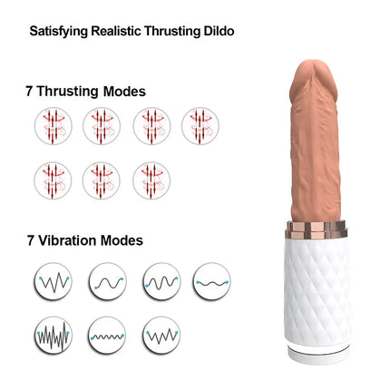 Discreet Mini Sex Machine with Thruster Dildo Cup Design (Remote Control)