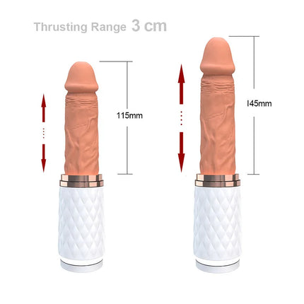 Discreet Mini Sex Machine with Thruster Dildo Cup Design (Remote Control)