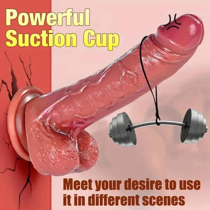 Automatic 3 Thrusting Actions & 10 Vibration Modes Rotating Remote Control Realistic Dildo