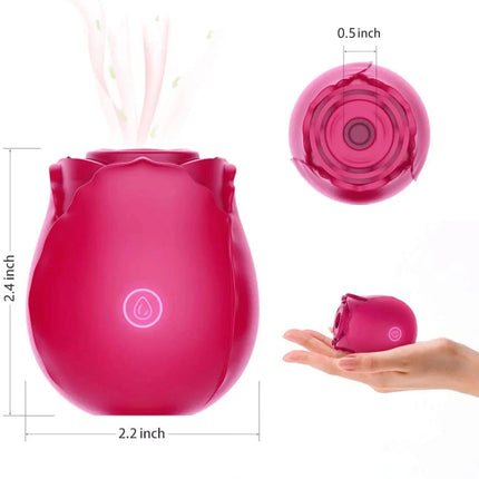 Rose Sex Toy with 10 Frequency, Vibration Clitoris Stimulator Sucking Vibrator for Woman Sex Toy