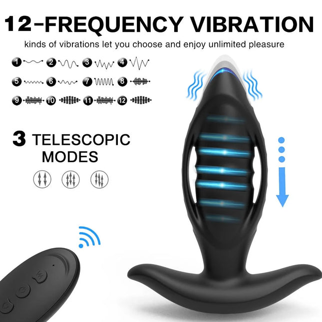 Wireless Remote Control Anal Vibrator