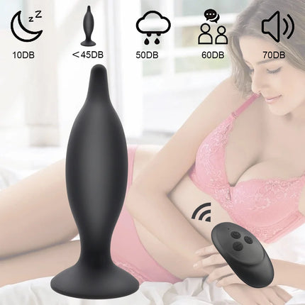 Remote Control Anal Plug Vibrator Prostate Massage G-spot Stimulator