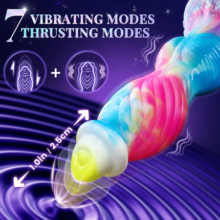 Monster 3 IN 1 Thick U G-spot Horse Dildos with Suction