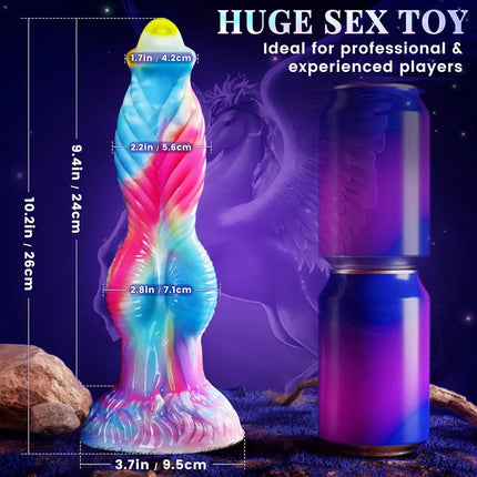 Monster 3 IN 1 Thick U G-spot Horse Dildos with Suction