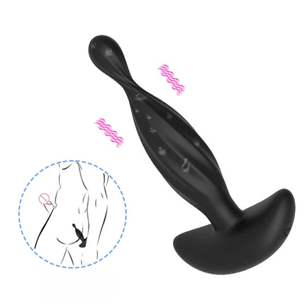 Anal Plug Vibrator Male Prostate Massager G-spot Masturbator