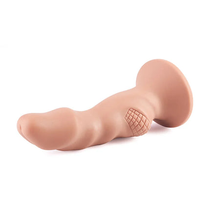 8.1-Inch Silicone Lattices Design Suction Base Dildo