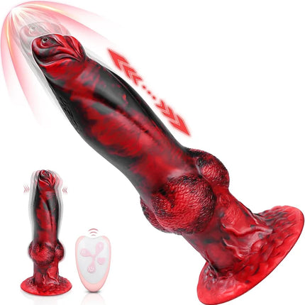 3 IN 1 Huge Knot Fantasy Monster Dildo for U and G-spot with Suction Cup