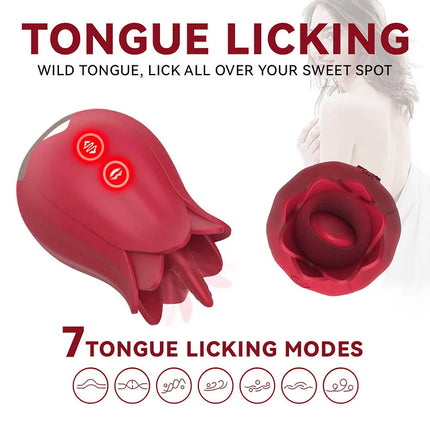 The Rose Toy With Tongue Red