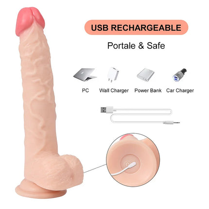 9.05Inch Giant Vibrating Dildo