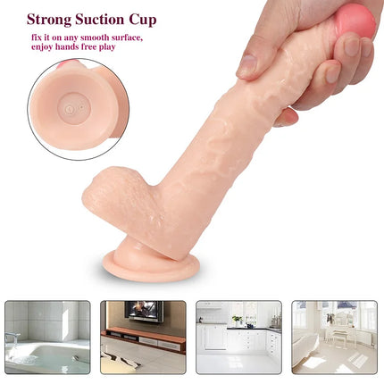 9.05Inch Giant Vibrating Dildo