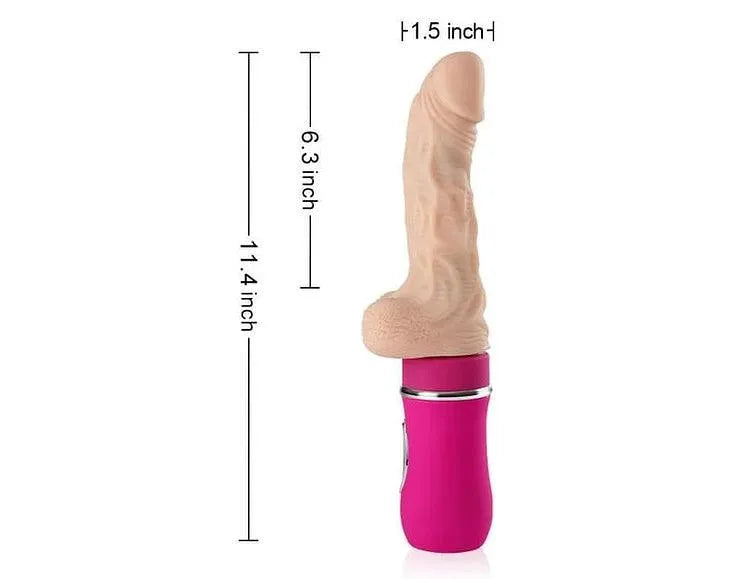 Realistic Auto Thrusting & Heating Vibrating Dildo / Sex Machine