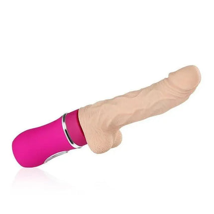 Realistic Auto Thrusting & Heating Vibrating Dildo / Sex Machine