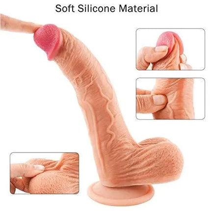 Thrusting and Rotating Dildo Vibrator 10 inch