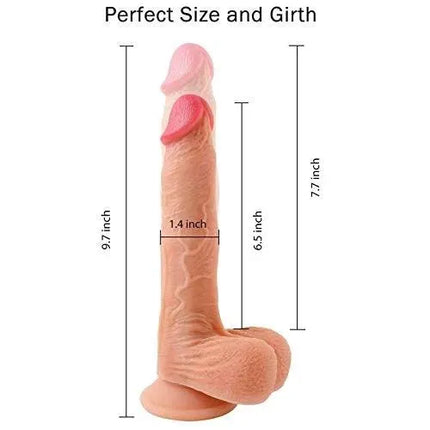 Thrusting and Rotating Dildo Vibrator 10 inch