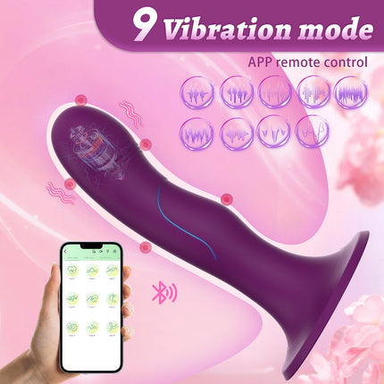 App Remote Control Vibrating Prostate Massager With Suction Cup