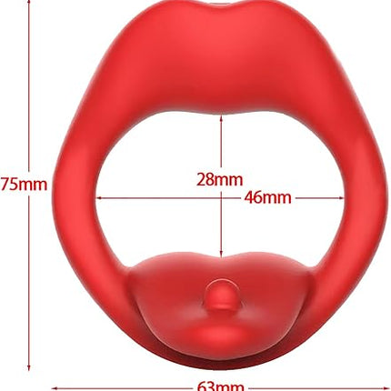 App Remote Control Tongue-licking & Vibrating Penis Ring