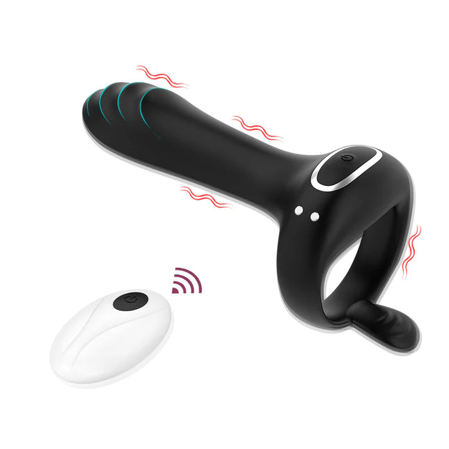 Wireless Remote Vibrator Cock Ring Delay Ejaculation Penis Ring For Men