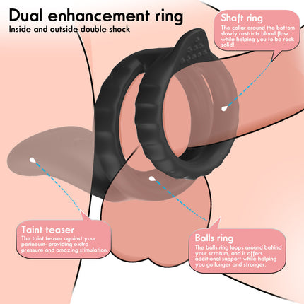 Vibrating Silicone Penis Ring for Couples