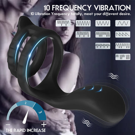 Vibrating Silicone Penis Ring for Couples