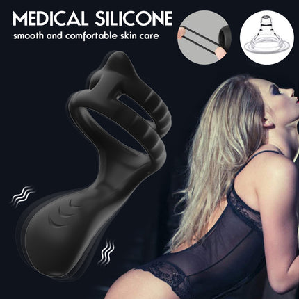 Vibrating Silicone Penis Ring for Couples