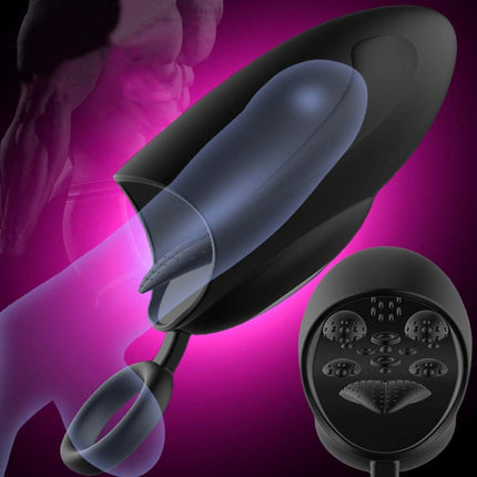 12 Speed Glans Massager Vibrator Delay Trainer Masturbation Cup